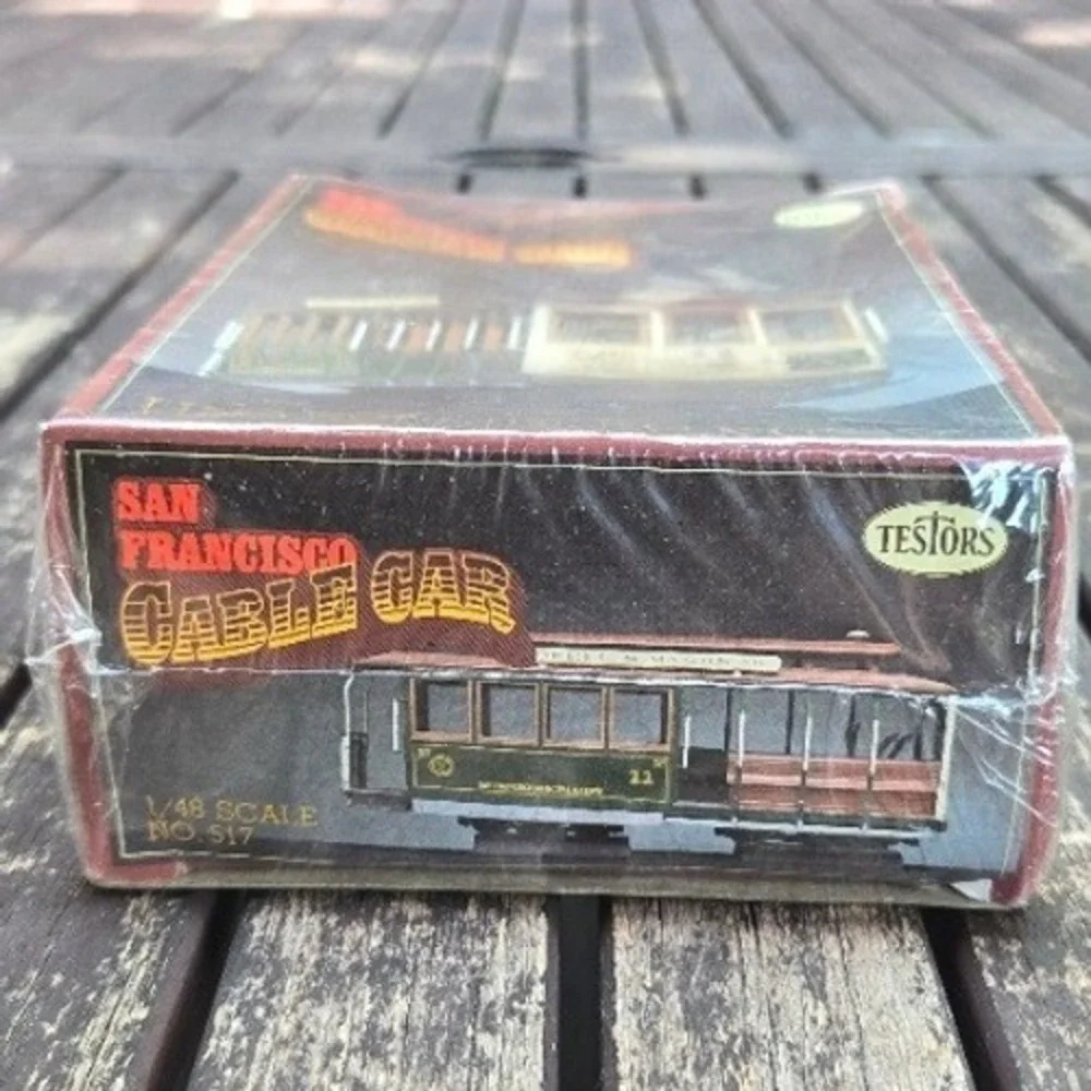 Vintage Testors San Francisco Cable Car 1/48 Scale Model Kit No. 517 Sealed